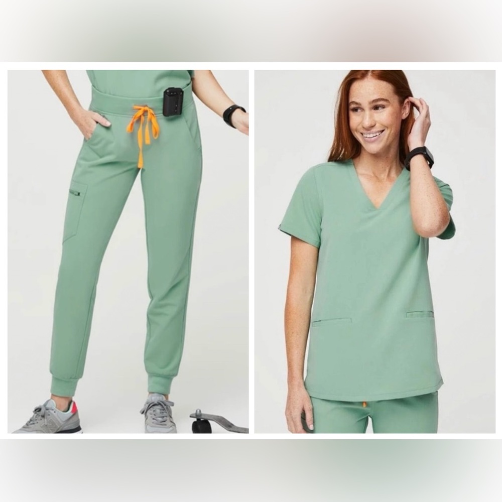 XS Figs Jade Casma Jogger Scrub Set